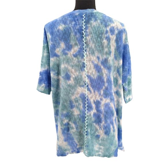 Sundance Tie Dyed Zenia Cotton Sweater - Large - Picture 3 of 12